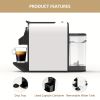 CHULUX 1400W Espresso Machine for Nespresso Capsules: Espresso and Lungo Cups, One Cup Premium Italian 20 Bar ODE Pump Espresso Maker - Perfect for Of