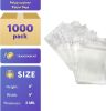 Pack of 1000 Polypropylene Zipper Bags 6 x 6. Thickness 2 mil. Clear Seal Top Bags 6x6. High Clarity Food Storage Bags for Industrial; Food Service.