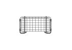 Oceanstar Stackable Metal Wire Storage Basket Set for Pantry, Countertop, Kitchen or Bathroom ‚Äì Black, Set of 3