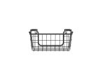 Oceanstar Stackable Metal Wire Storage Basket Set for Pantry, Countertop, Kitchen or Bathroom ‚Äì Black, Set of 3