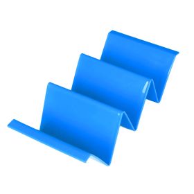 1pc/6pcs Colorful Taco Holder Stands - Premium Large Taco Tray Plates Holds Up To 3 Or 2 Tacos Each, PP Health Material Very Hard And Sturdy, Dishwash (Color: 1pc Blue)